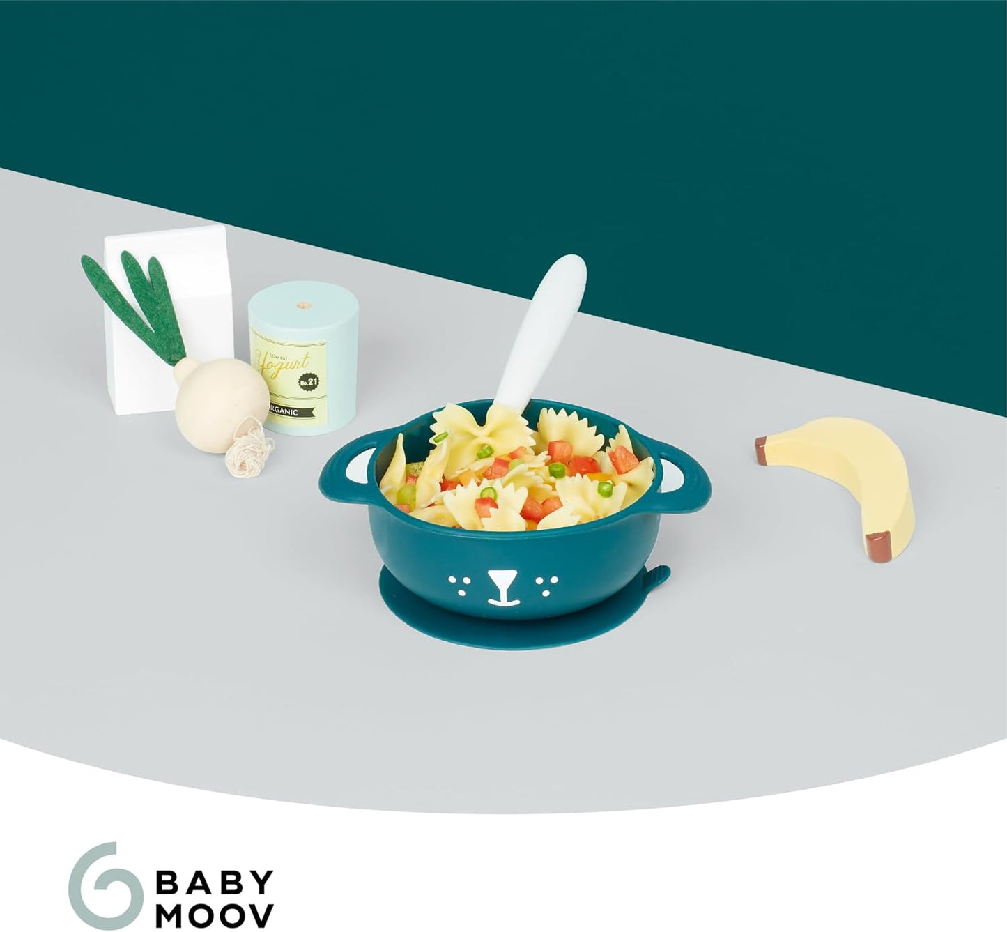 BabyMoov- Kit Tasty'isy Dog - (Silicon Bowl + Spoon)