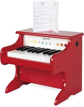 Janod - My First Electronic Piano Confetti - Wooden