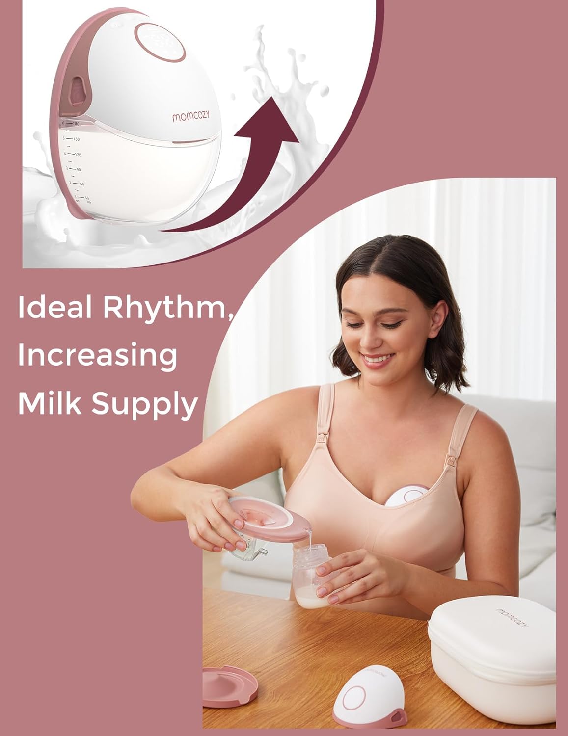 Momcozy - M6 Red Single Mobile Style - Breast Pump
