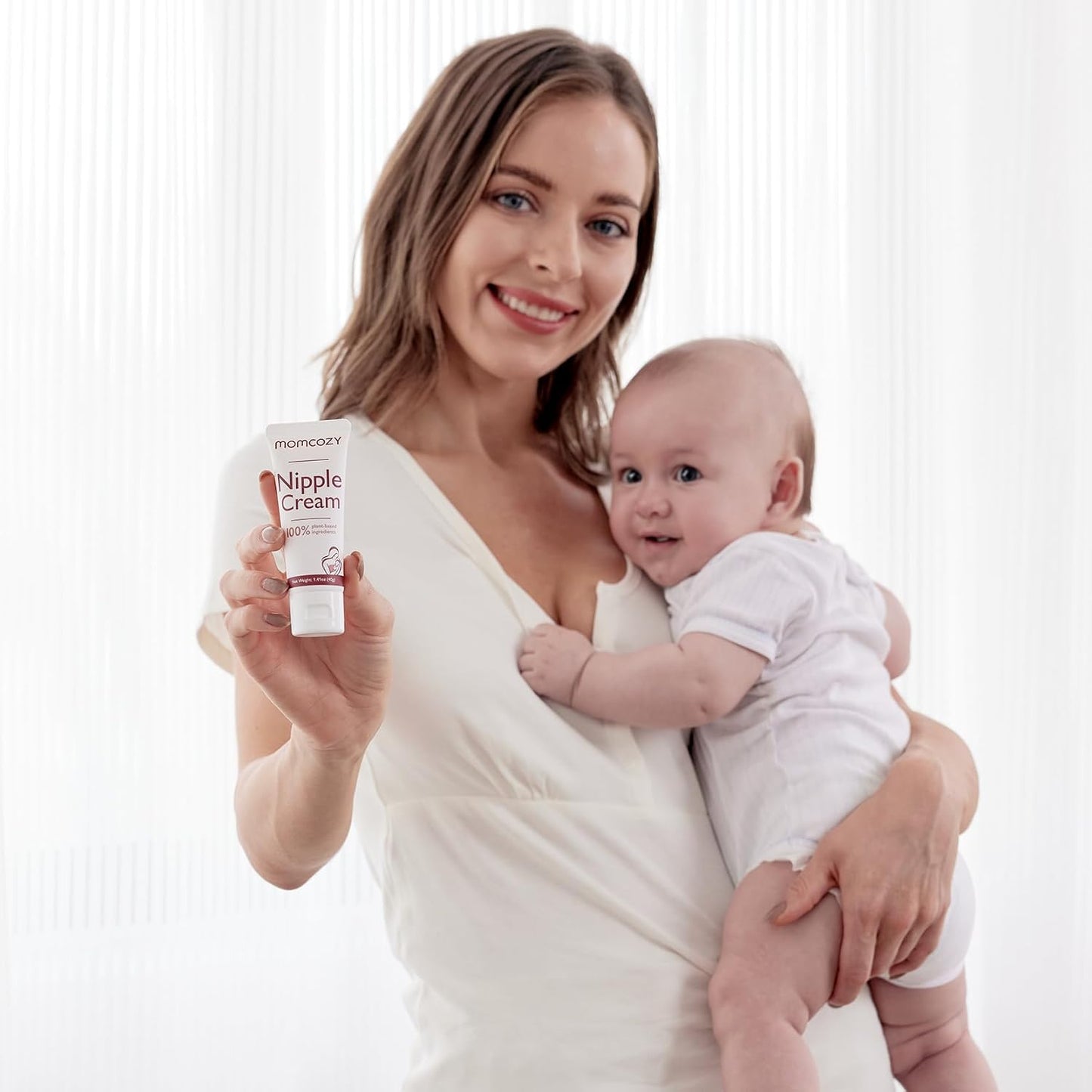 Momcozy - Nipple Cream Vegan - Lanolin-Free - Butter Natural