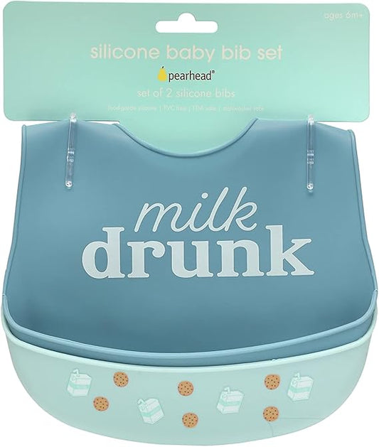 Pearhead - Silicone Bib Set Of 2 - You're A Peach