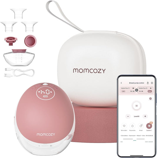 Momcozy - M9-Red Single Mobile Flow - Breast Pump