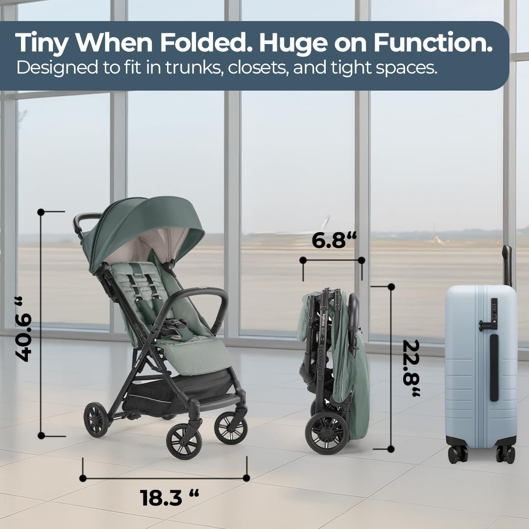 Inglesina - Quid 2 Strollers - Elephant Grey - Travel Stroller