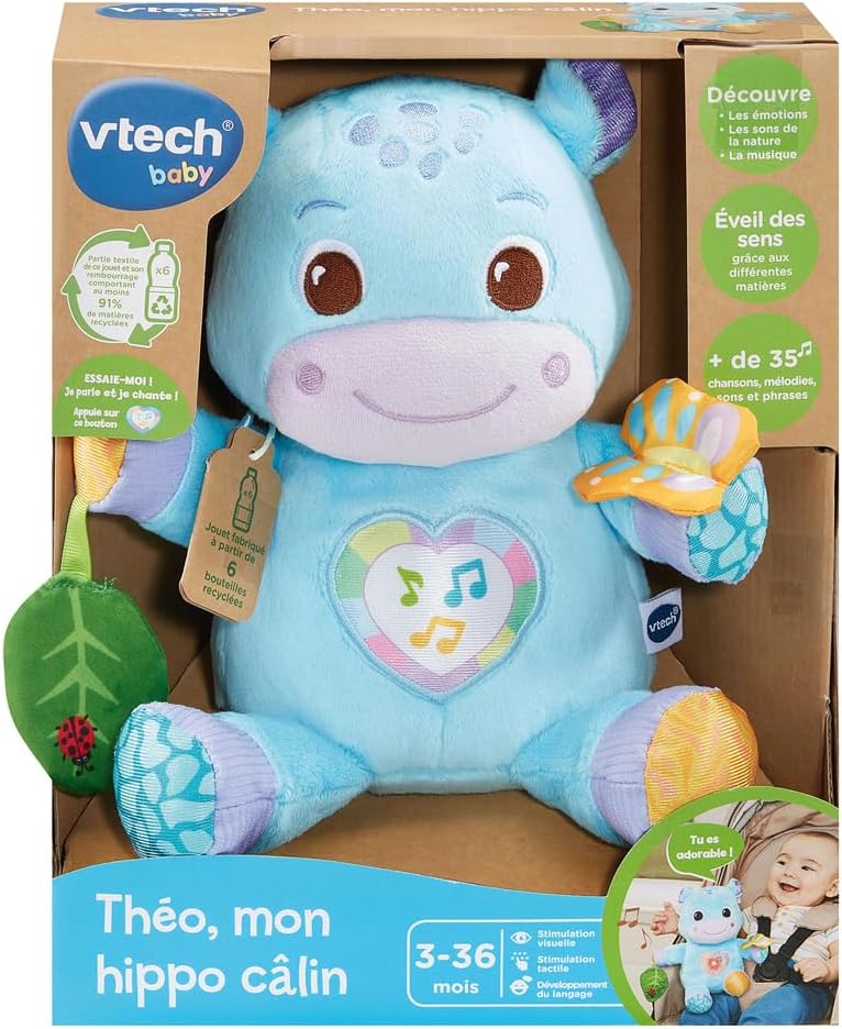 Vtech - Theo My Cuddle Hippo - French