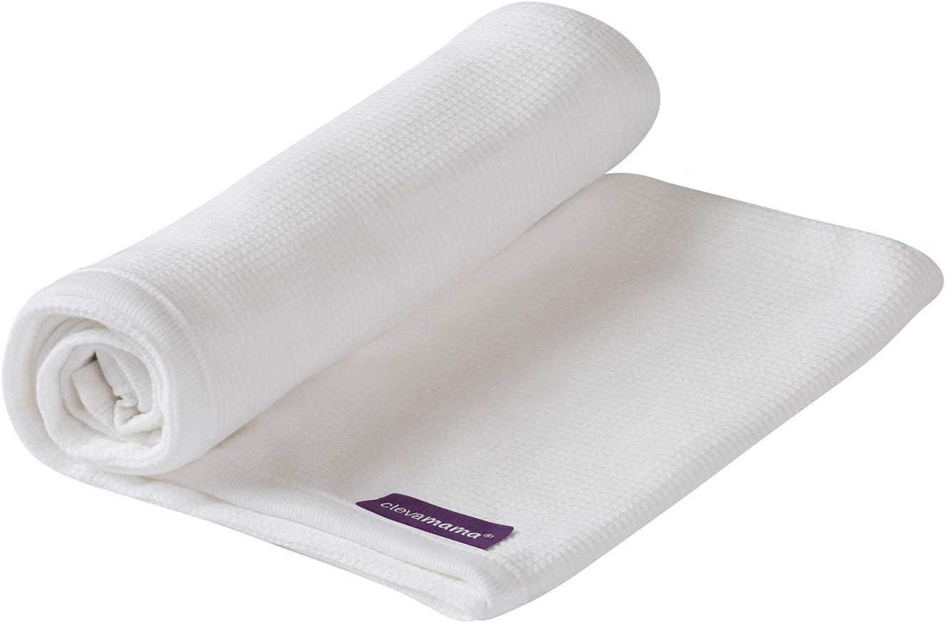 Clevamama - Waffle Cotton Baby Blanket - 70*90 White