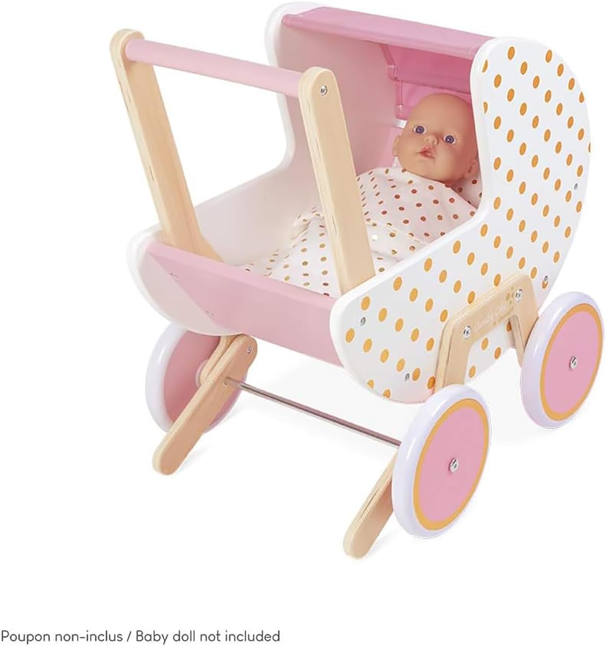 Janod - Candy Chic Doll's Pram