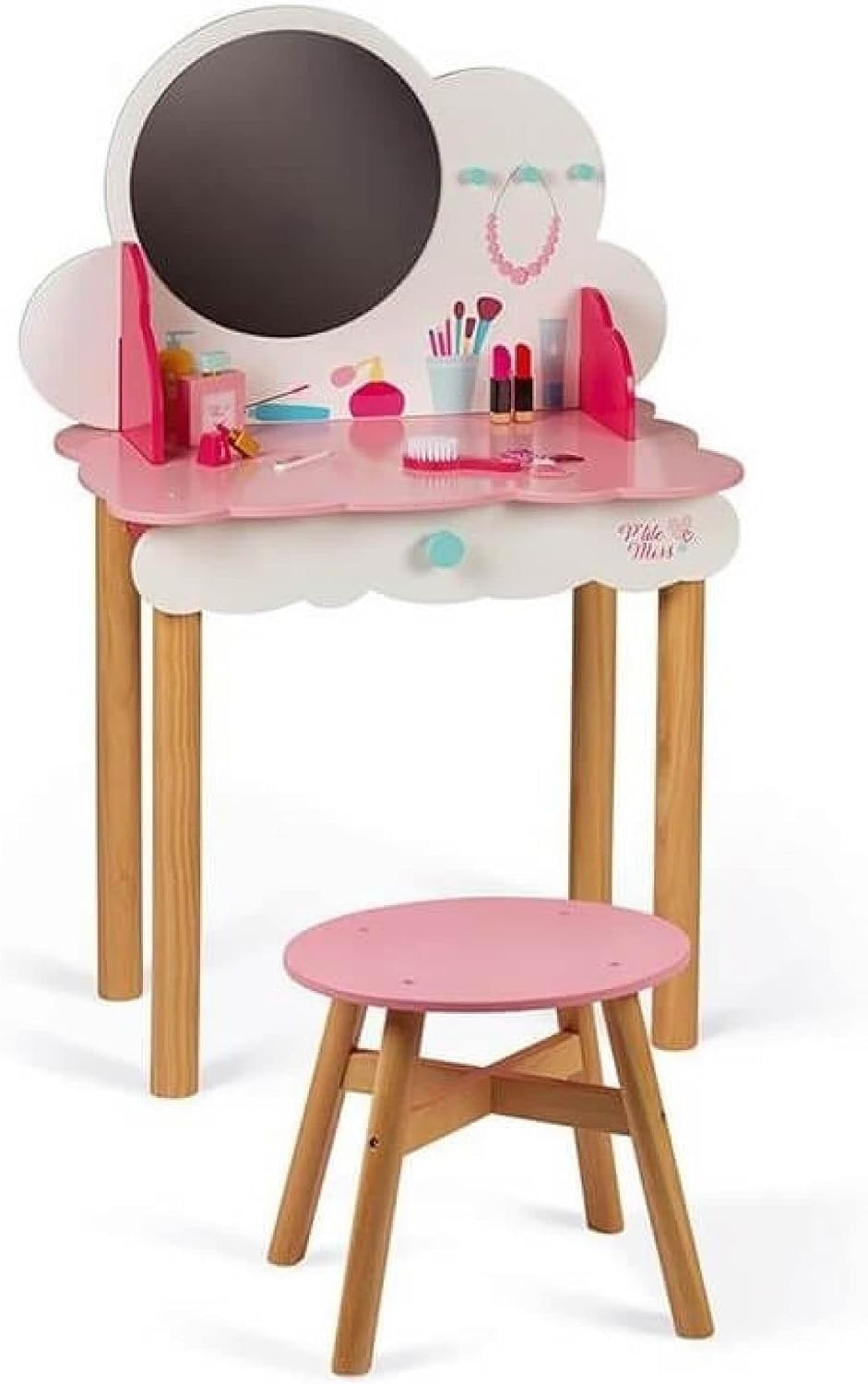 Janod - P'tite Miss Wooden Dressing Table - Pink