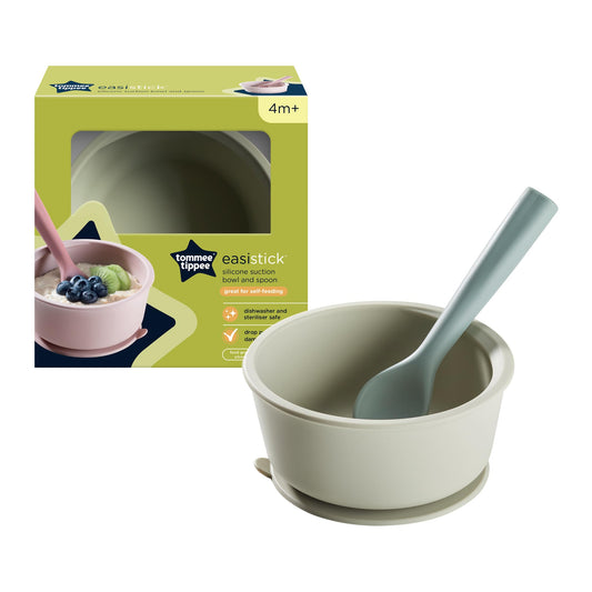 Tommee Tippee - Silicone Bowl And Spoon - Snack Pot Bot