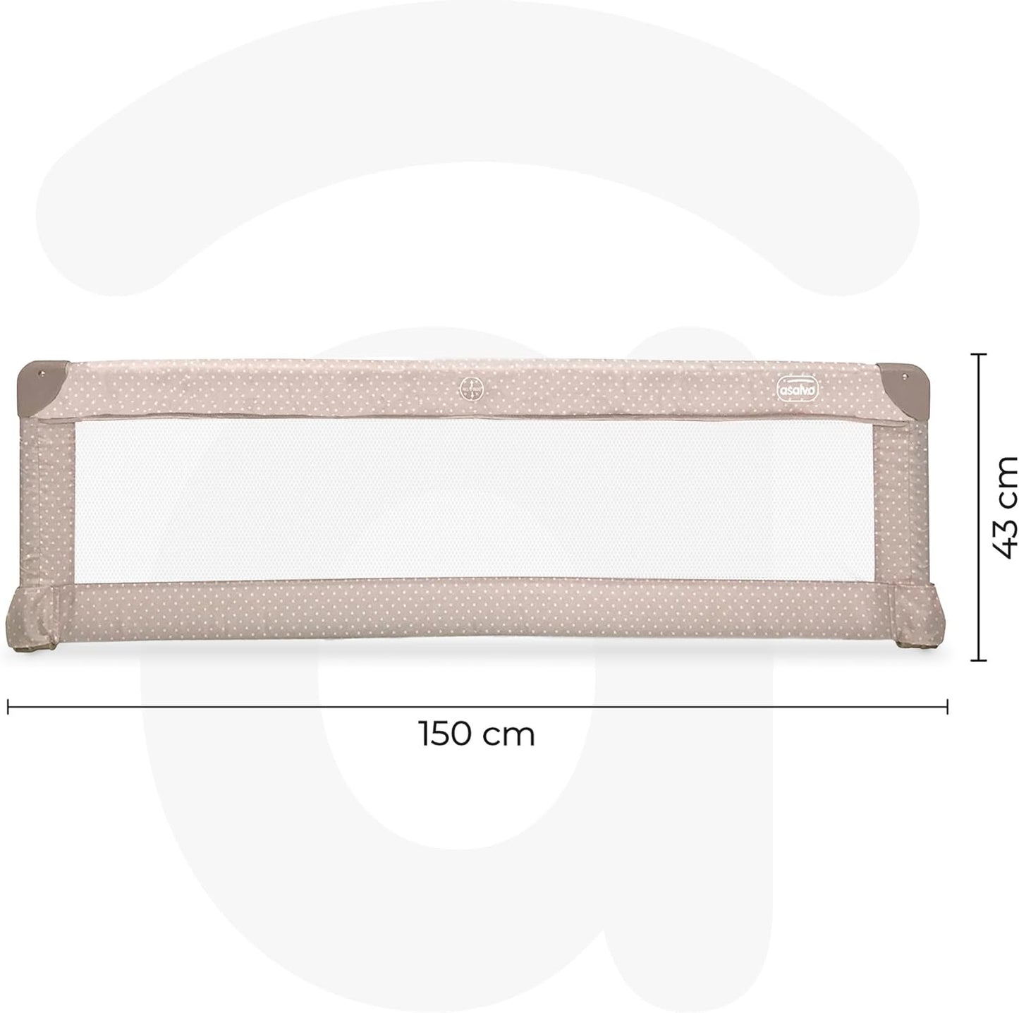 Asalvo - Bed Rail 150cm - Stars Beige