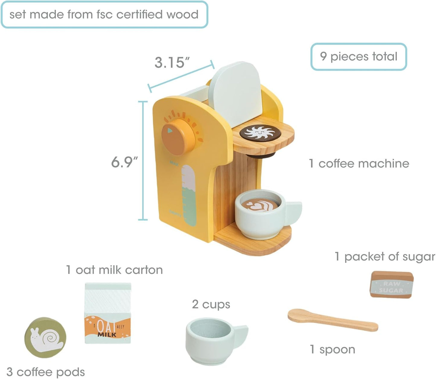 Pearhead - Barista In Training Wooden Coffee - Set