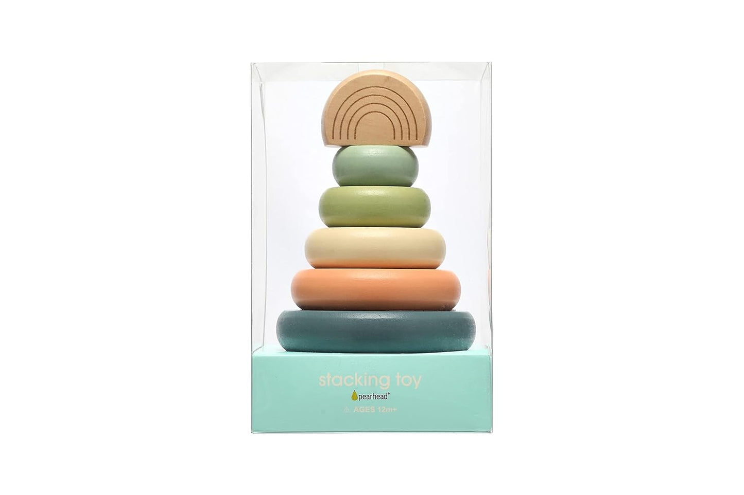 Pearhead - Wooden Stacking Toy Tower