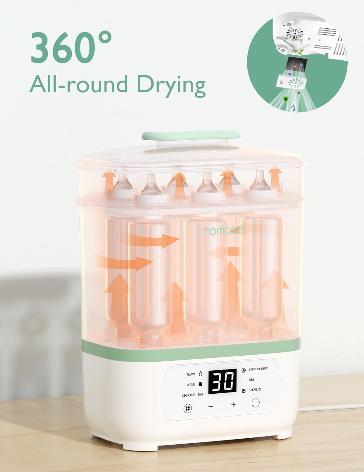 Momcozy - Bottle 8in1 Steriliser And Dryer -