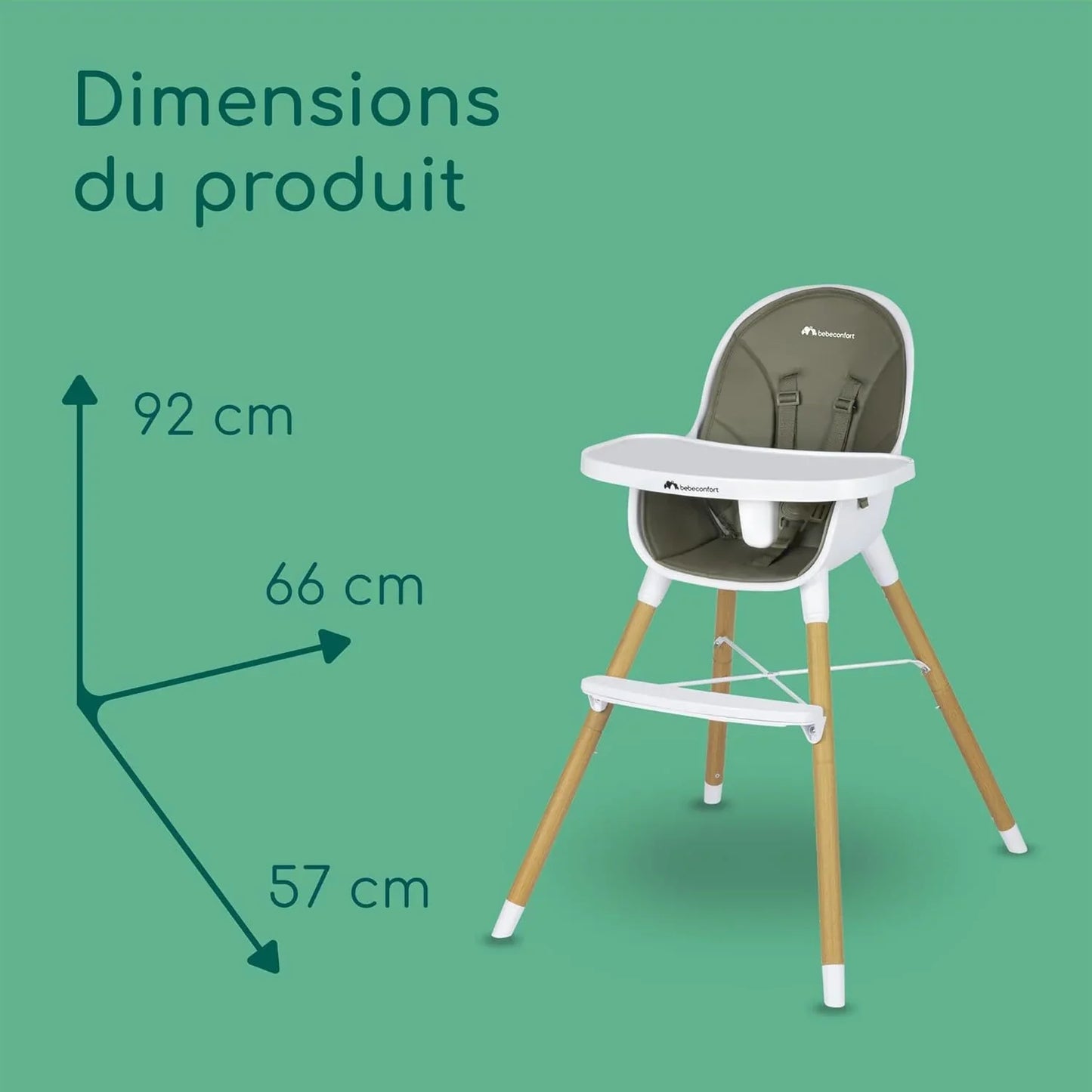 Bebe Confort Avista Highchair - Mineral Green