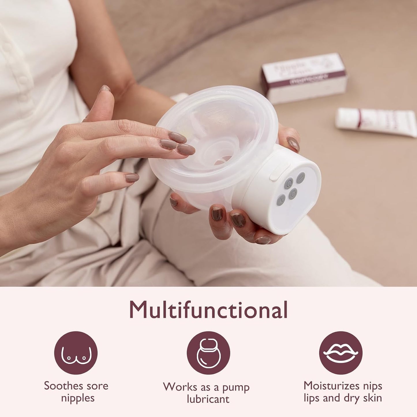 Momcozy - Nipple Cream Vegan - Lanolin-Free - Butter Natural
