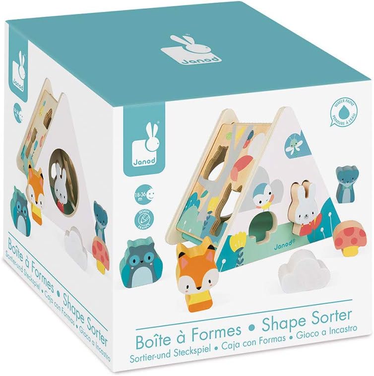 Janod - Pure Shape Sorter - Wood
