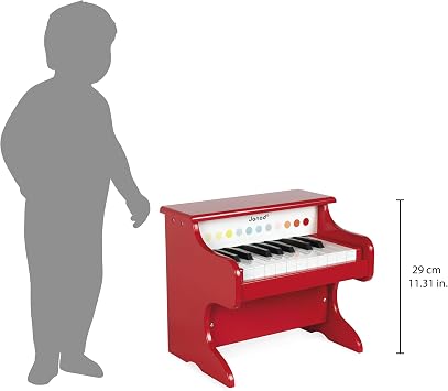 Janod - My First Electronic Piano Confetti - Wooden