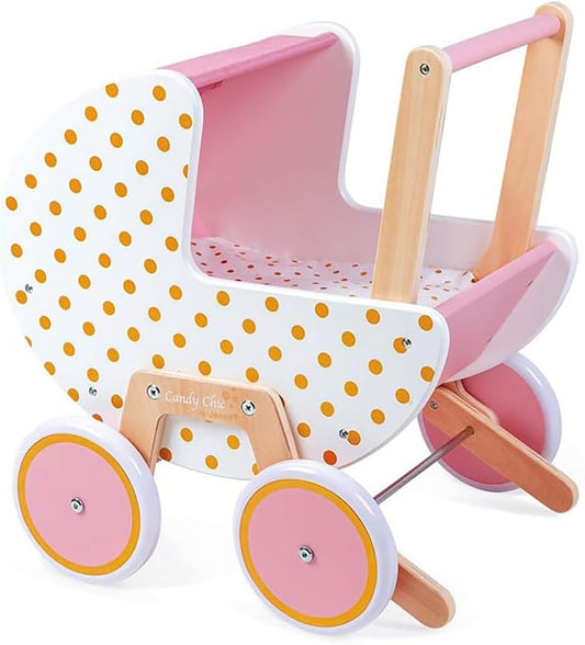 Janod - Candy Chic Doll's Pram