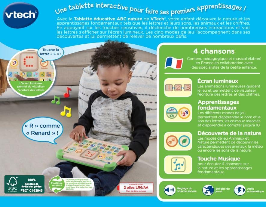 Vtech - Tablette ABC Nature - French