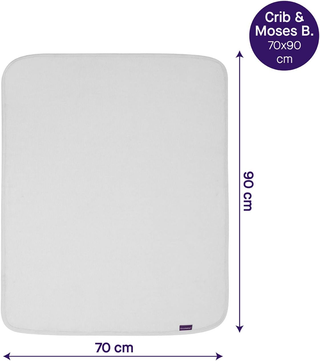 Clevamama - Waffle Cotton Baby Blanket - 70*90 White