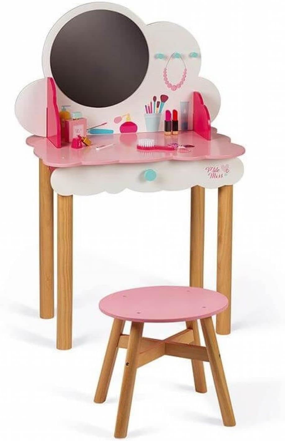 Janod - P'tite Miss Wooden Dressing Table - Pink
