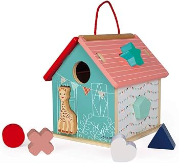 Janod - Sophie La Girafe Sorting - Wooden House