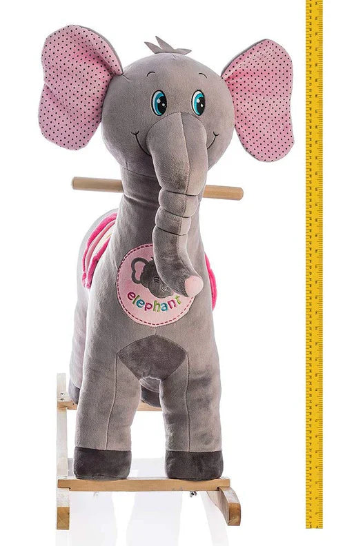 Miila Plush Rocker Elephant Soft Ride-On Toy