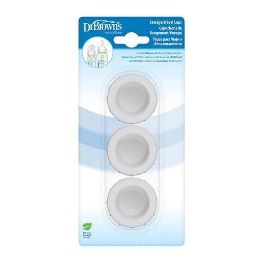 DrBrown's - Narrow Storage Caps - 3Packs