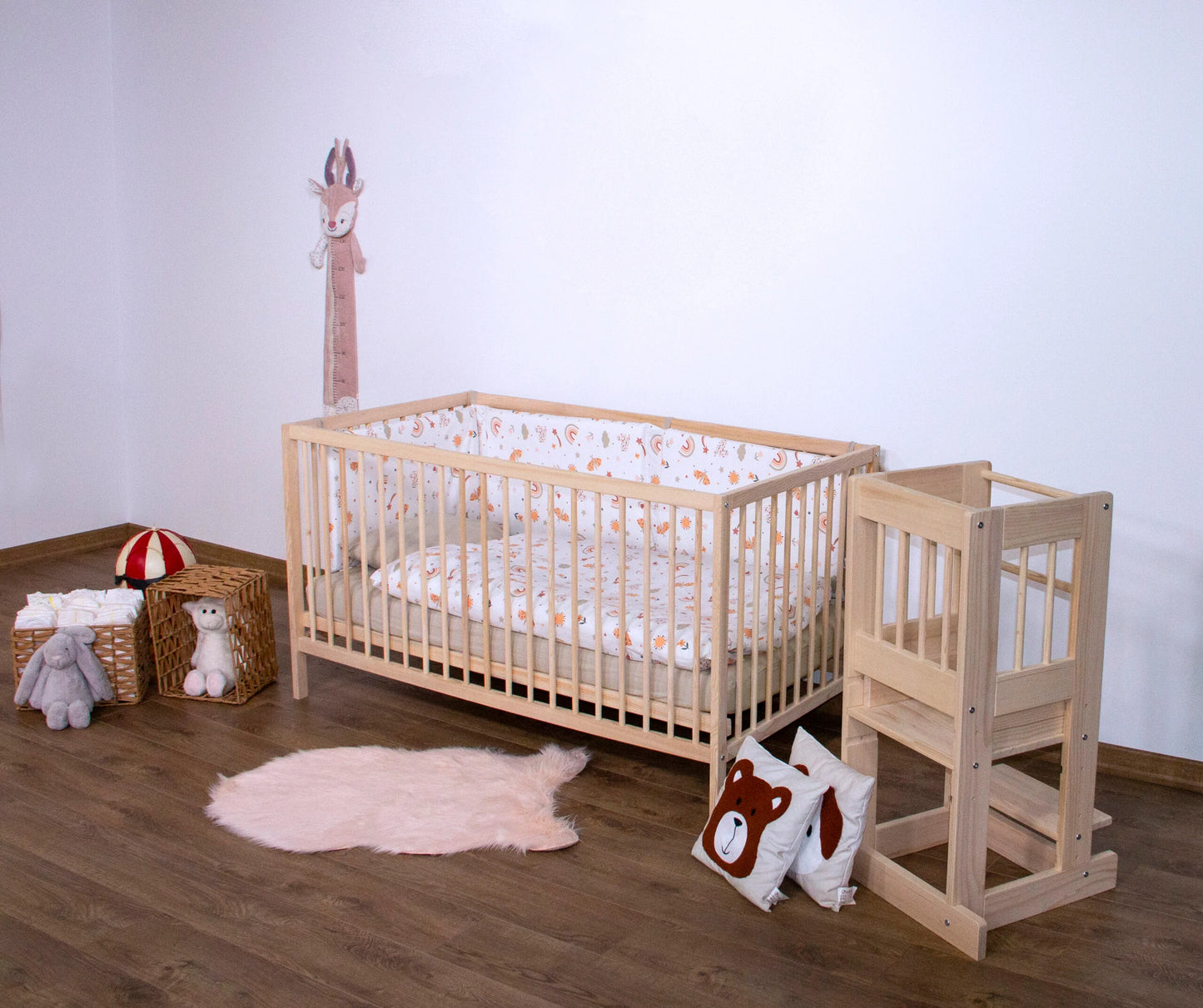 Kukka - Natural Wood - Level 2 Crib - 70*140cm