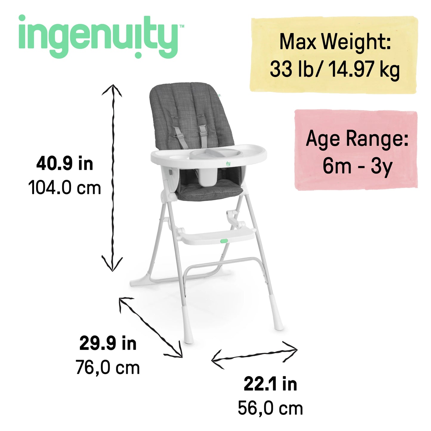 Kids2 - Ingenuity Sun Valley Compact Hc Grey