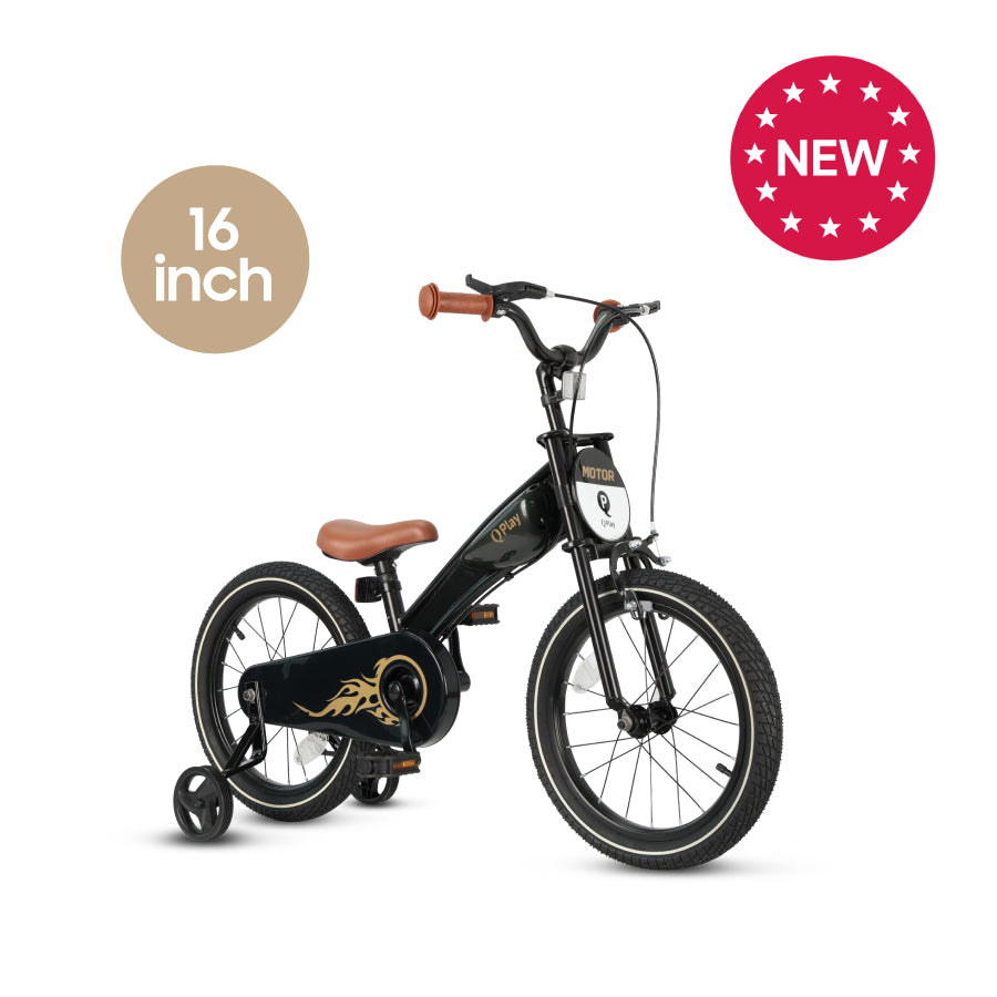 Q Play - Mototr Air Wheels 16" - 3in1 Motivation Concept - Black
