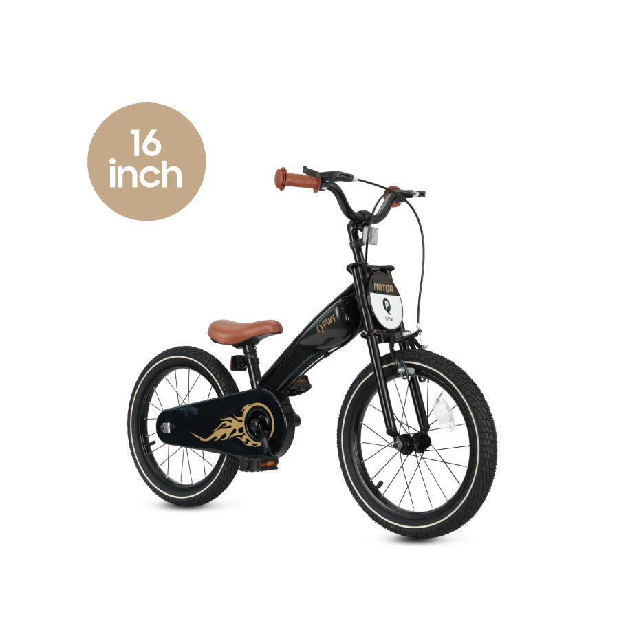 Q Play - Mototr Air Wheels 16" - 3in1 Motivation Concept - Black