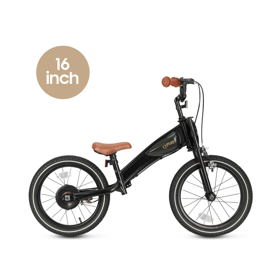 Q Play - Mototr Air Wheels 16" - 3in1 Motivation Concept - Black