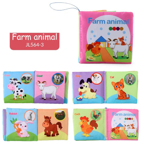 Tumama Kids - Colorful Learning Book - Cloth Book - Animal
