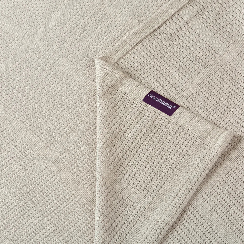 Clevamama - Cellular Baby Blanket - Grey 80*100cm