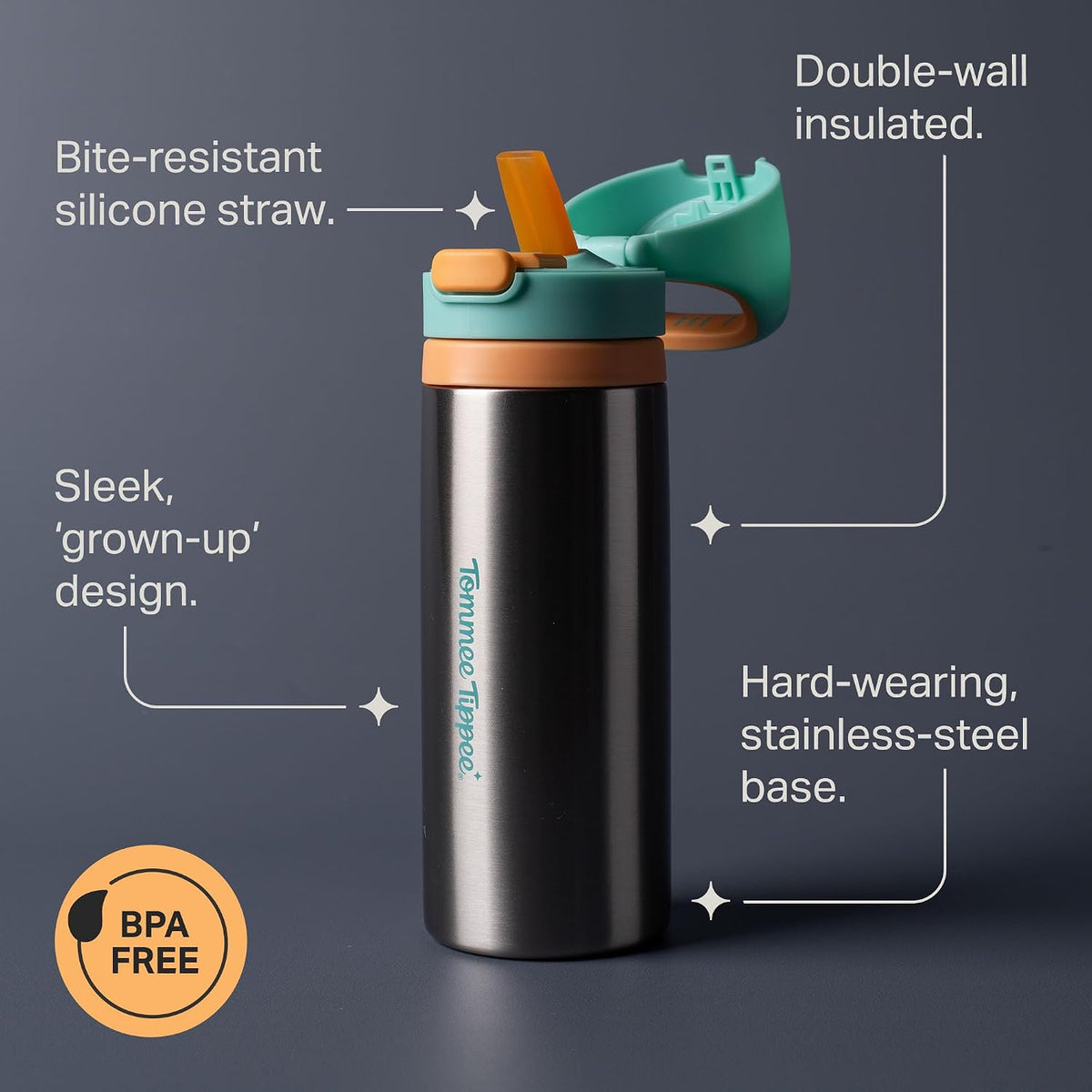 Tommee Tippee - On The Go Straw Bottle - 500ml