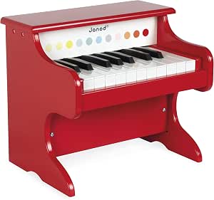 Janod - My First Electronic Piano Confetti - Wooden
