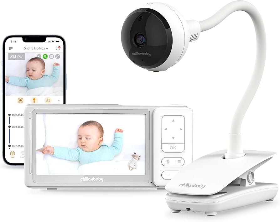 Chillax - Giraffe Pro Max - Clip Camera With 5" - Monitor