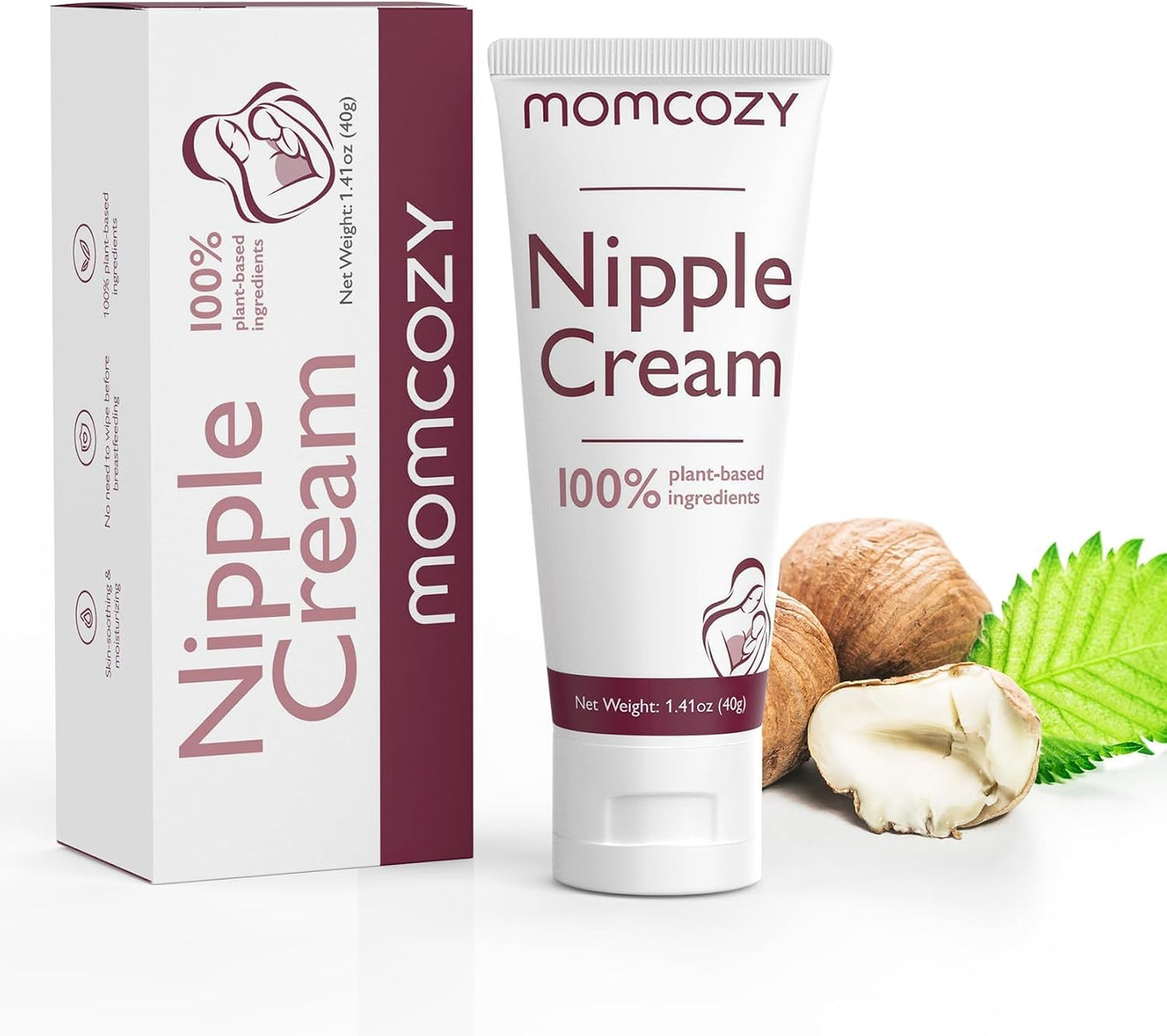 Momcozy - Nipple Cream Vegan - Lanolin-Free - Butter Natural