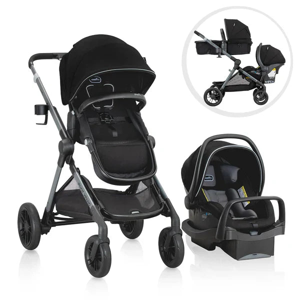 EVENFLO PIVOT XPAND MODULAR TRAVEL SYSTEM AYRSHIRE BLACK