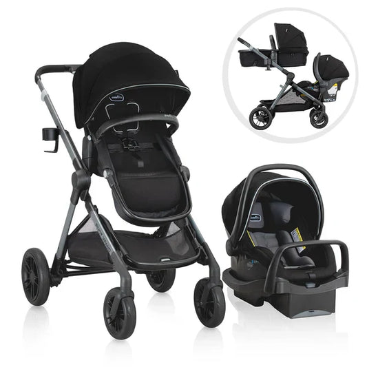 EVENFLO PIVOT XPAND MODULAR TRAVEL SYSTEM AYRSHIRE BLACK