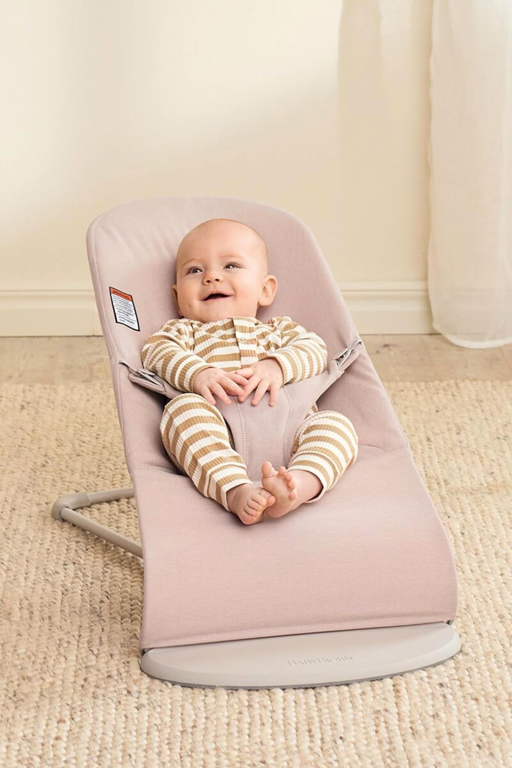 Babybjorn - Bouncer Bliss Woven - Light Pink Melange