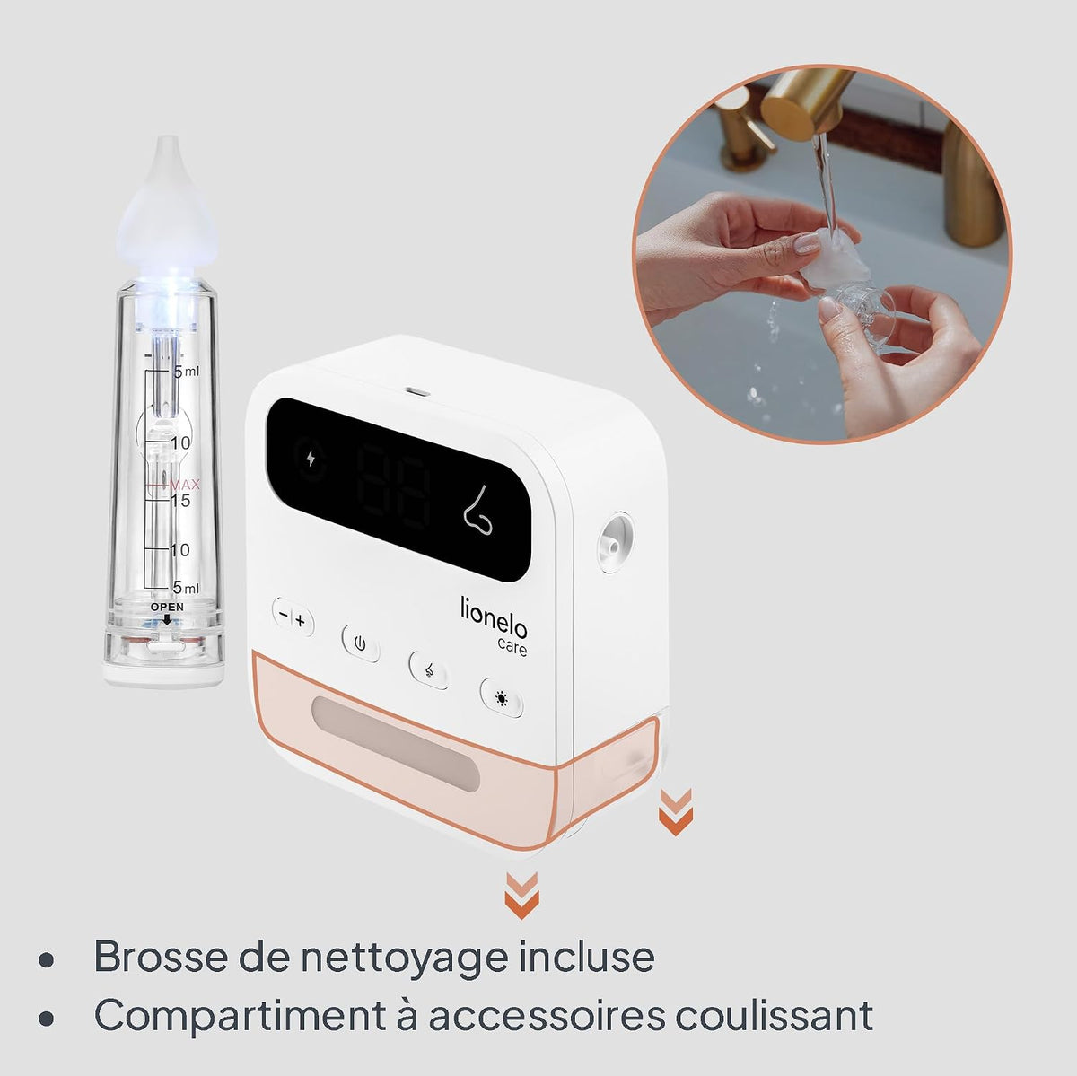 Lionelo - Nasal Aspirator - White