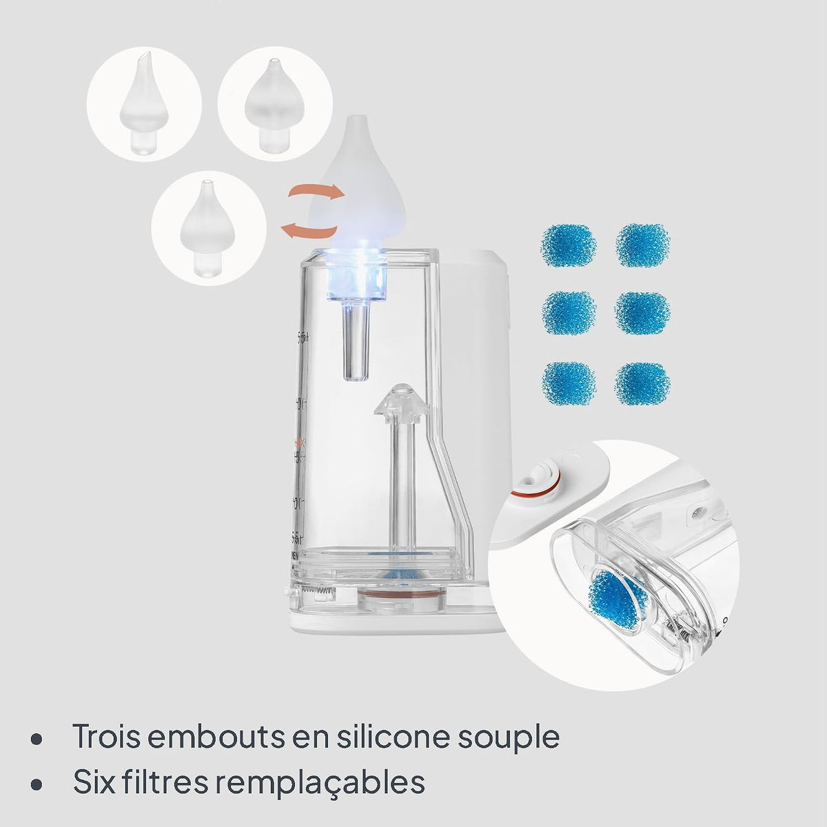 Lionelo - Nasal Aspirator - White