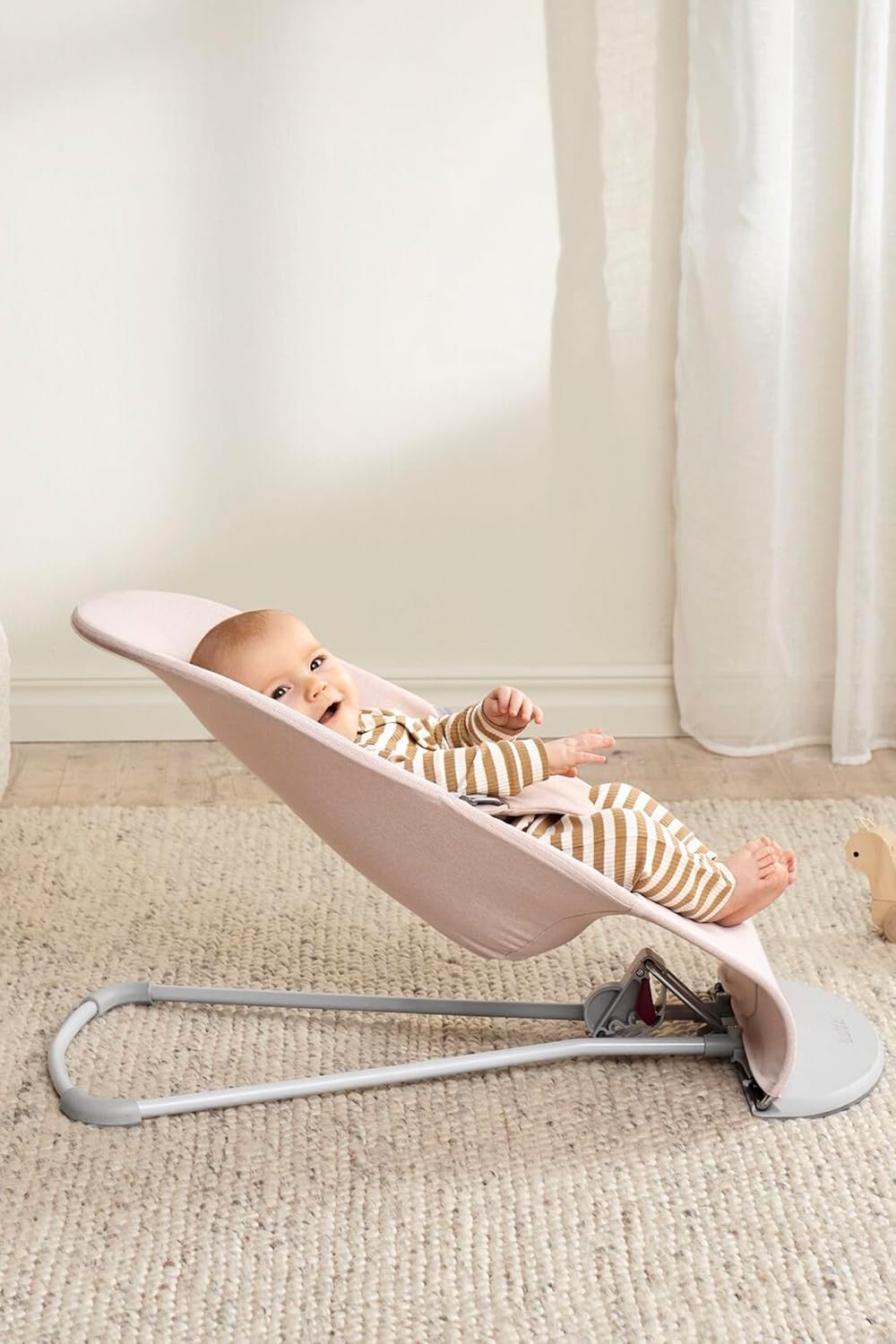 Babybjorn - Bouncer Bliss Woven - Light Pink Melange