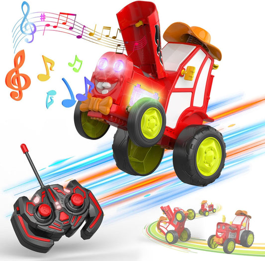 Tumama Kids - Crazy Jumping Car With Led Light - Music&Reachargeable Battery