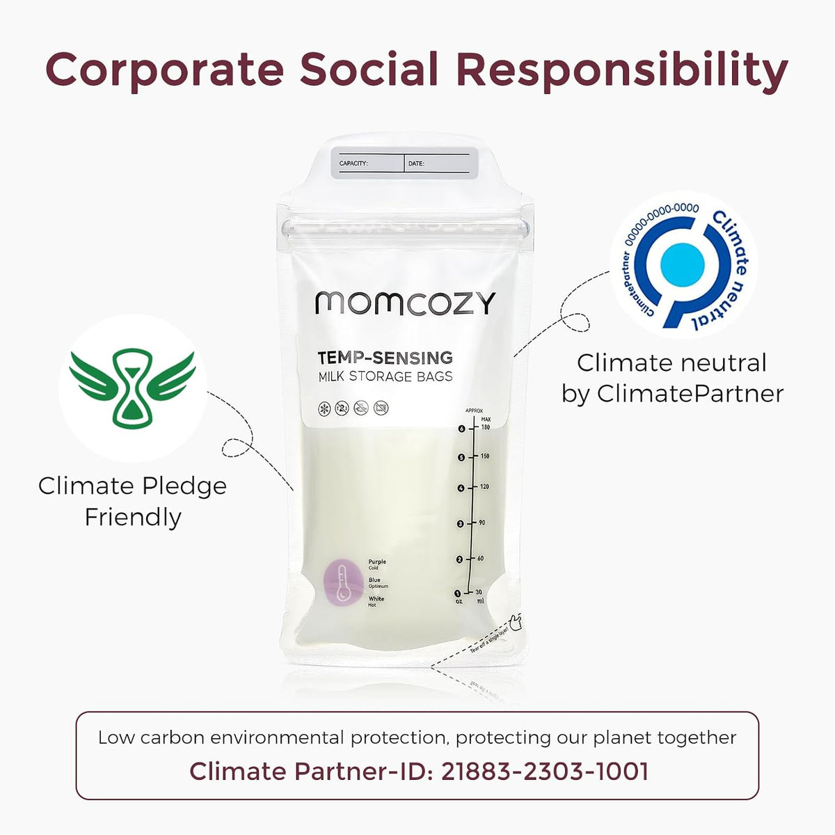 Momcozy - Breast Milk Bag - 120pcs