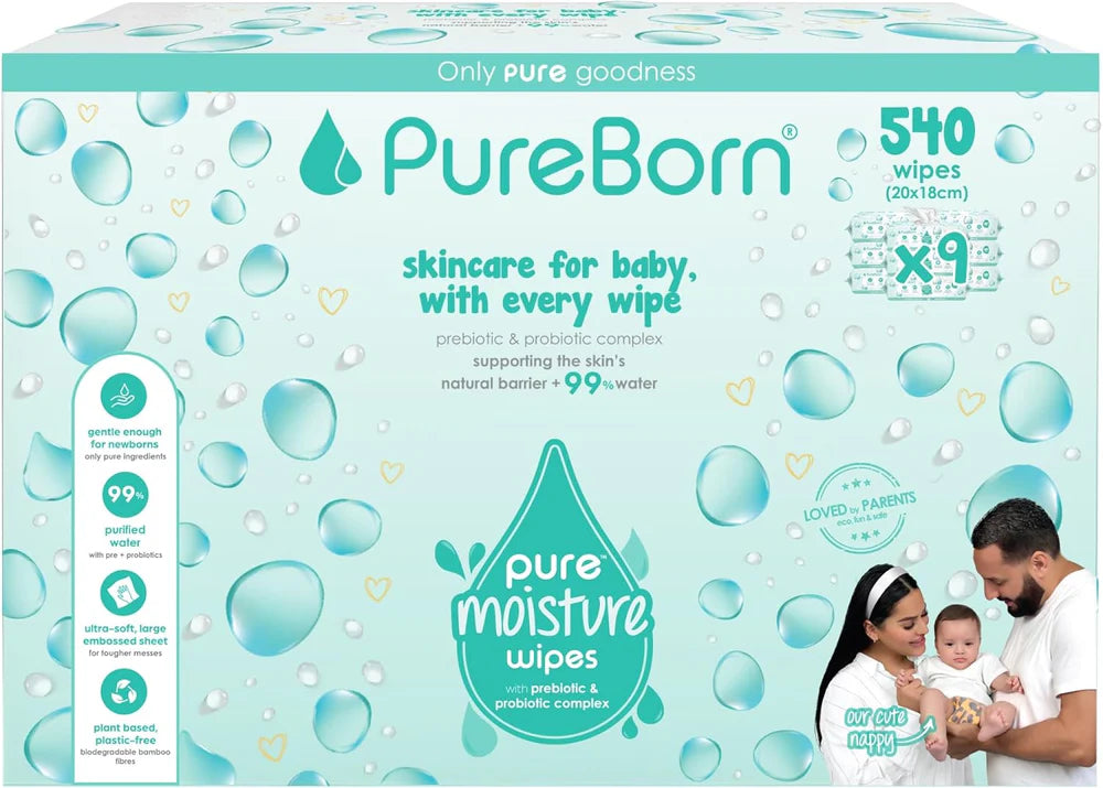 Pureborn - Moisture Water Wipes