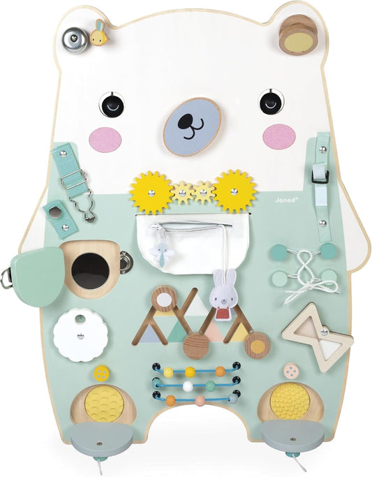 Janod - Pure Wooden Bear - Busy-board