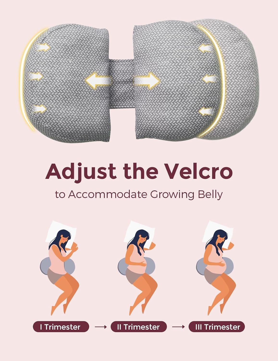 Momcozy - Maternity Portable Pillow - Side Sleeper