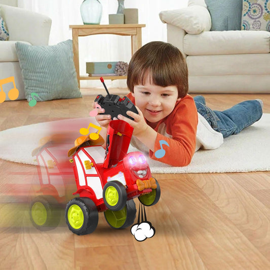 Tumama Kids - Crazy Jumping Car With Led Light - Music&Reachargeable Battery